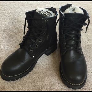 Sketchers Laramie Black Combat Boots